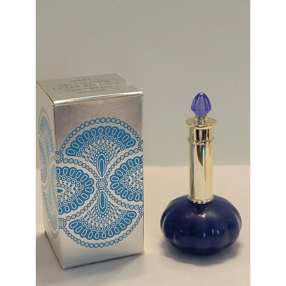 VTG Avon Empty Decorator 1970s Collectible Glass Spray Display Bottle w/ Box